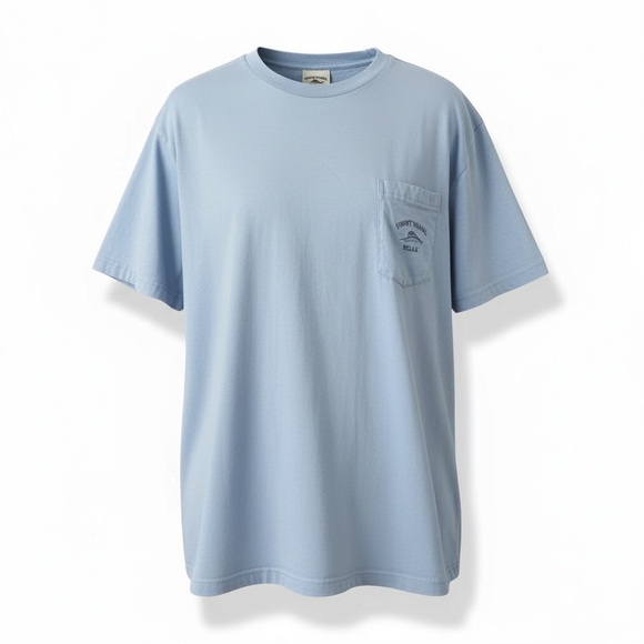 Tommy Bahama Light Blue Short Sleeve Tee - Picture 3 of 6